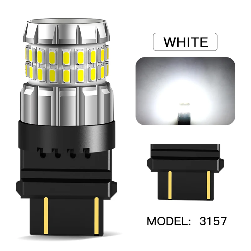 2PCS P21W P21/5W W21/5W Led-lampe T25 3157 1156 T20 BA15S 1157 BAY15D LED Canbus Licht Auto Reverse Bremse Schwanz Blinker Lampe