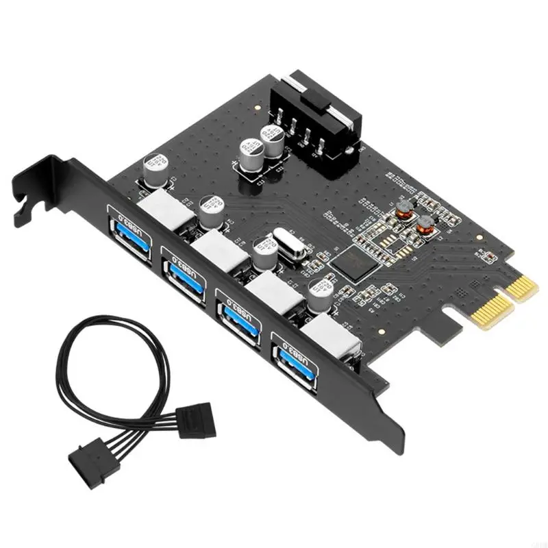 

G8DB PCI for Express to USB Expansion Card Super Speed 5Gbps PCI-e USB3.0 Hub Adapter