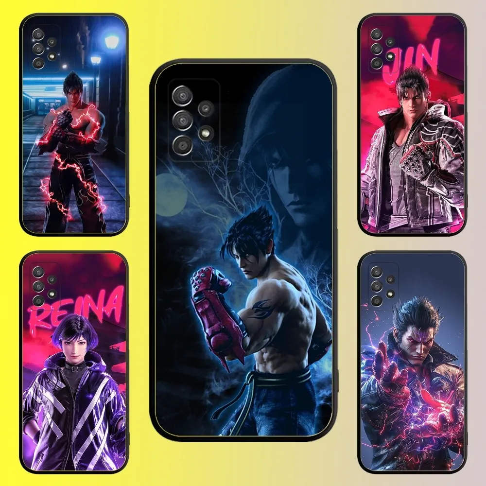 

T-Tekken fighting game Phone Case For Samsung Galaxy A13,A21s,A22,A31,A32,A52,A53,A71,A80,A91 Soft Black Shell