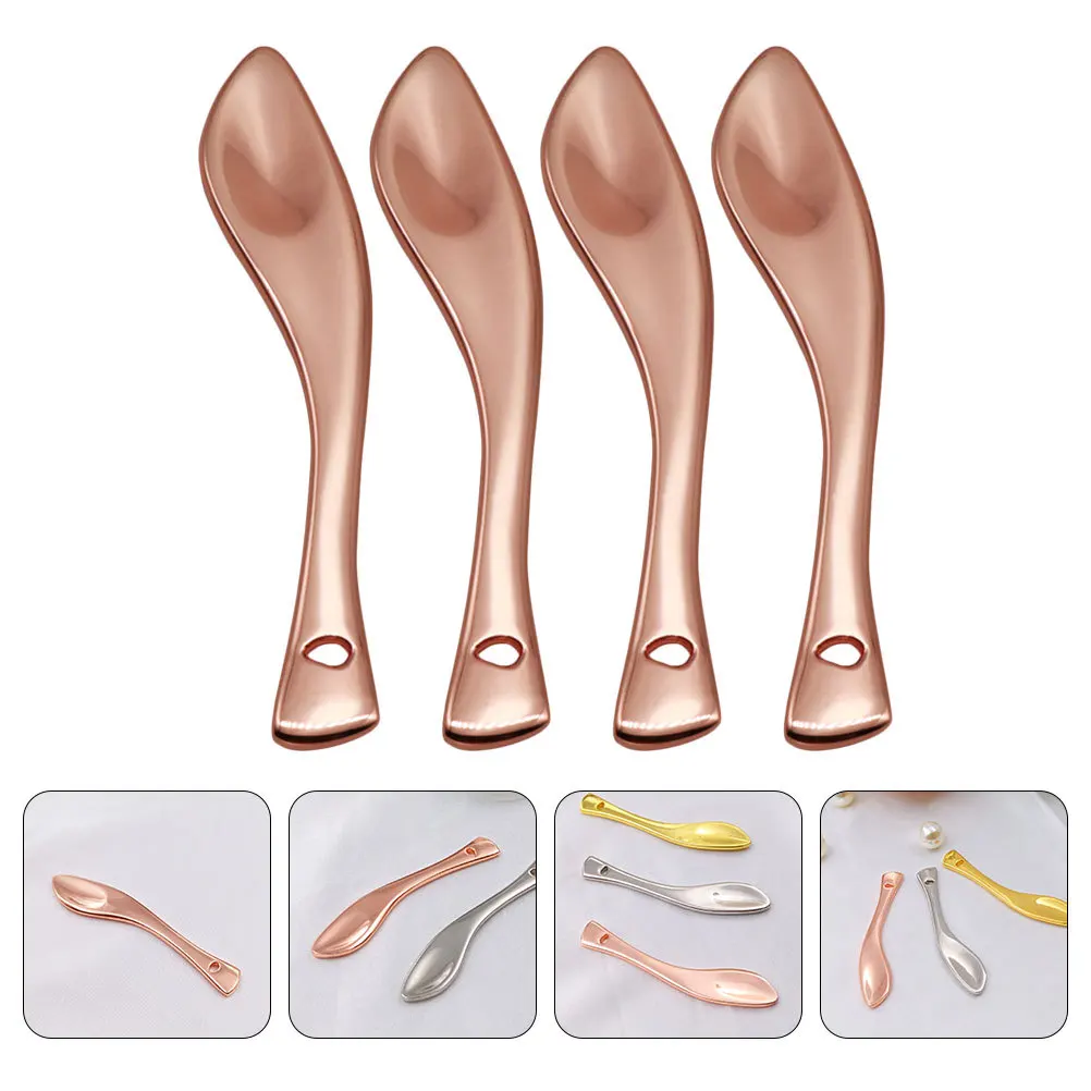 

4Pcs Beauty Cream Spoons Fine Finish Metal Facial Cream Sub Package Scoop Tool for Cosmetics Dispensing Hygienic Use Daily