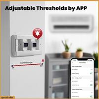 A68Z Tuya Wifi Smart Circuit Breaker 80A-Alarm Threshold Set Electricity Monitor V0 Fireproof Retardant APP Control