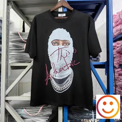 2024 IH NOM UH NIT T-Shirt Mask Pearl Man Print Tee Signature Logo Cotton Loose Breathe T Shirt for Men