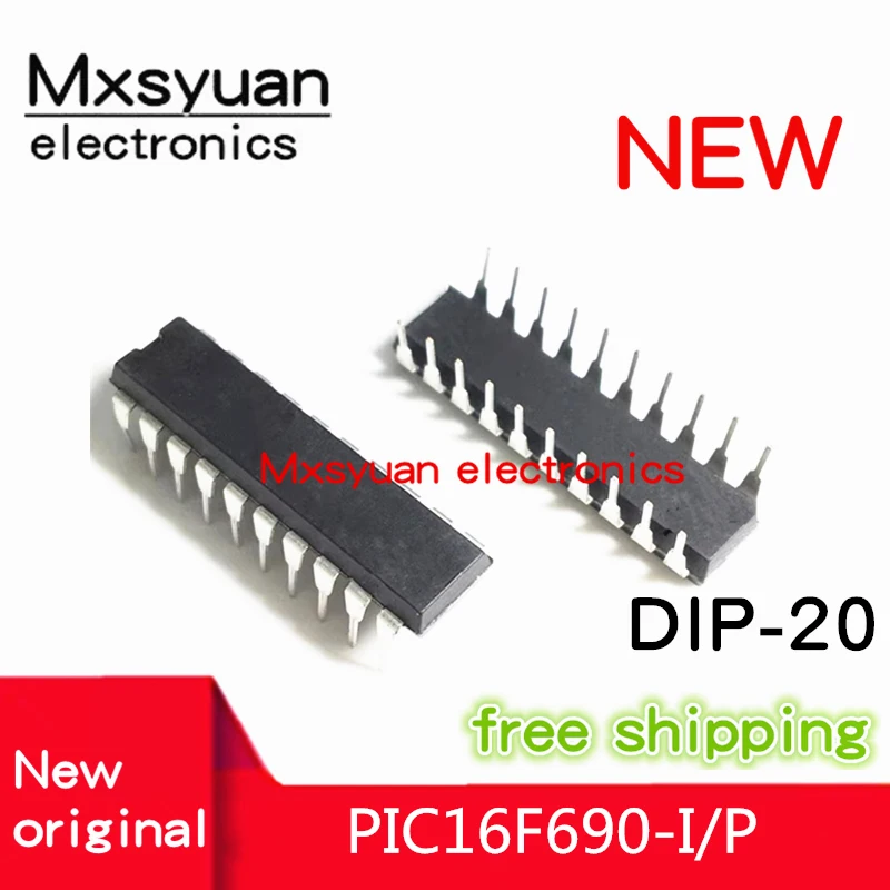 10PCS~50PCS/LOT PIC16F690-I/P PIC16F690 I/P PIC16F690 -I/P DIP-20 New original