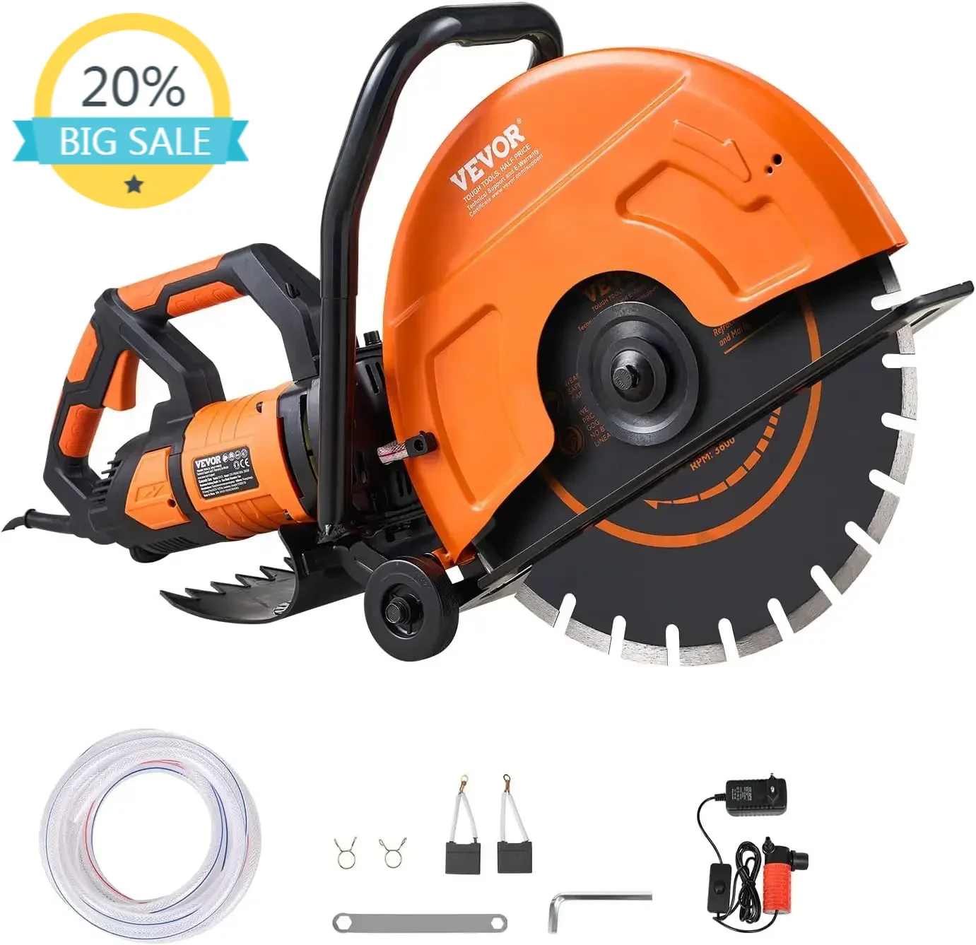 

Бестселлер: Электрическая дисковая пила для бетона, 16 дюймов, 3200 Вт, двигатель 15 А, с максимальной мощностью. Регулируемая глубина резки 6 дюймов