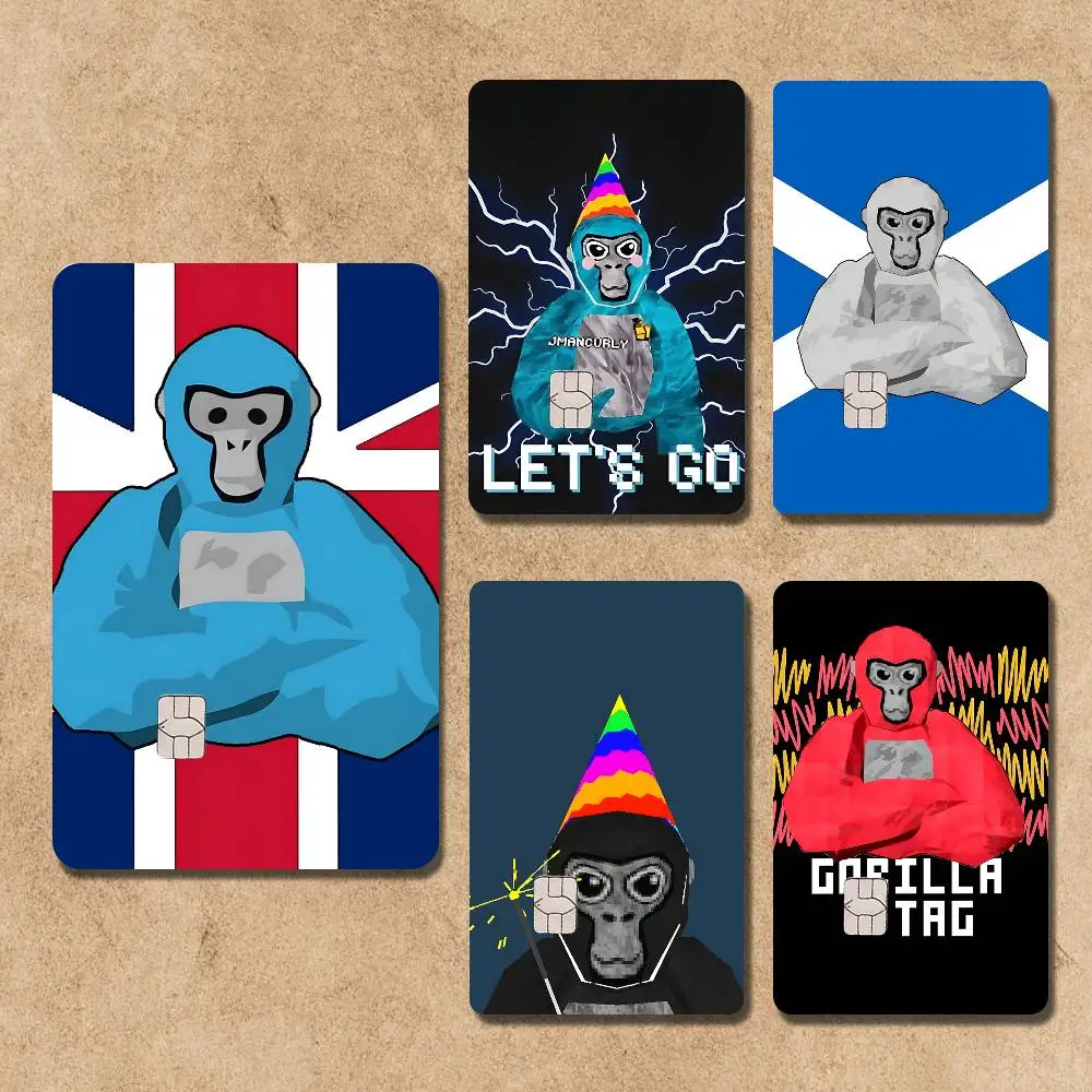 

Monkey G-Gorilla TagS Game Card Sticker Decorate Bank Card Couple Student Study Supplies Decals Patch Documents Birthday Gift