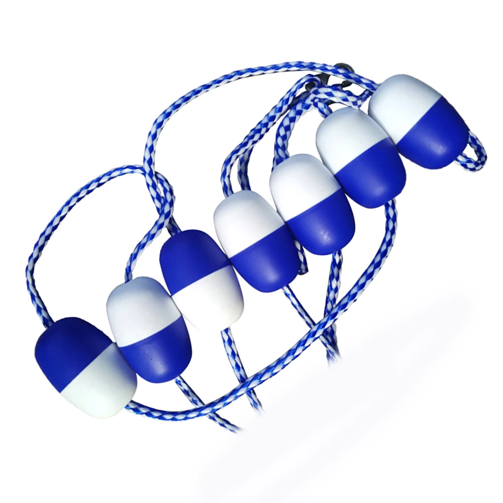 

1pc Floating Rope Premium Material Anti UV Strong Buoyancy Hollow Design Safety Divider for Swimming Pool Sectioning