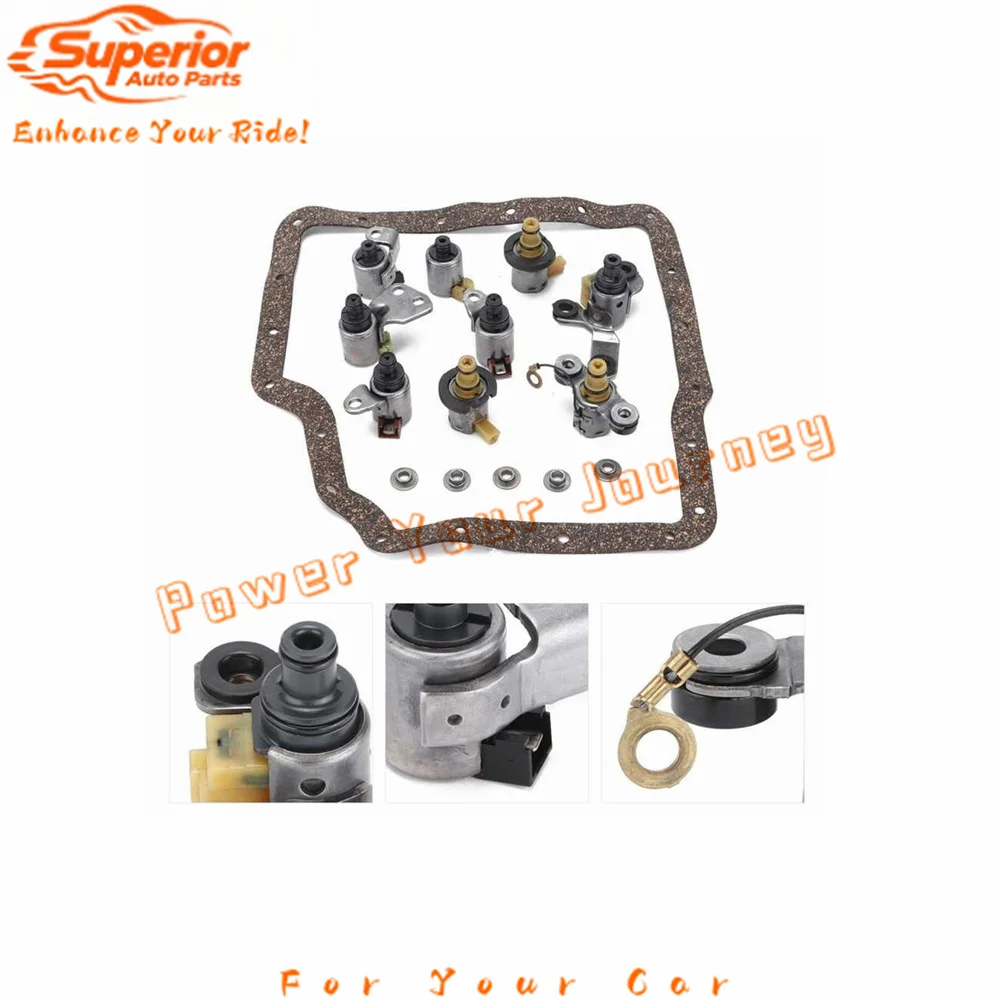 

JF506E 09A RE5F01A Transmission Shift Solenoid Gasket Kit 5F31 09B for Volkswagen Jaguar Land Rover Freelander 5 Speed FWD AWD
