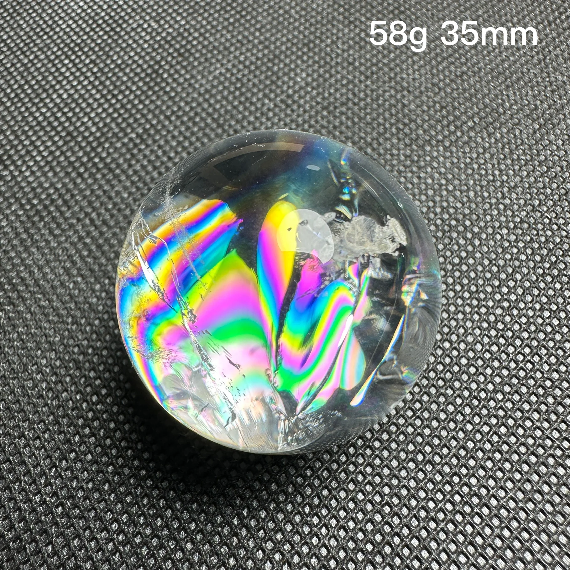 Natural Stone Clear Quartz Rock Crystal Ball Rainbow Quartz Sphere Polished Rock Feng Shui Decoration Gift Reiki Healing