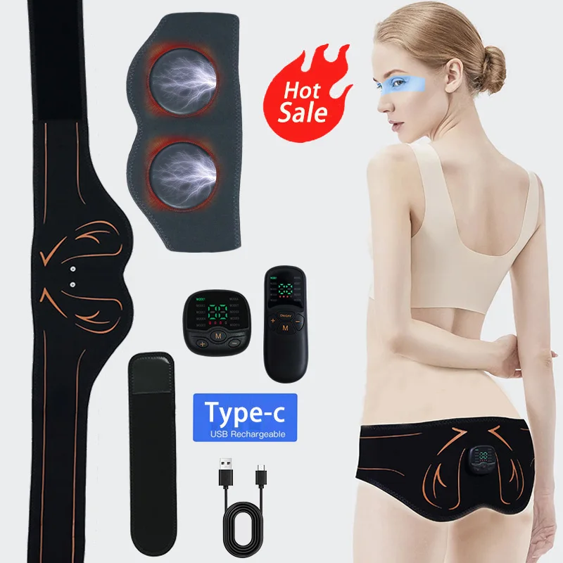 EMS Muscle Stimulator Hips Trainer Glute Trainer Electric Buttocks Massager Muscle Toner Help Lift Shape Tighten Butt Women Men