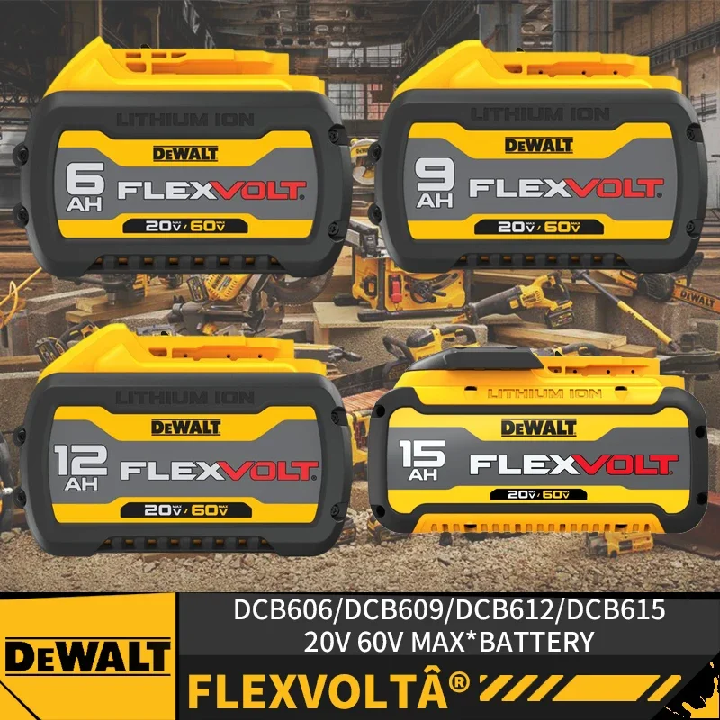 DEWALT FLEXVOLTA DCB615 DCB612 DCB609 DCB606 60V/20V Lithium Ion Battery Pack For DEWALT Lithium Battery Power Tools