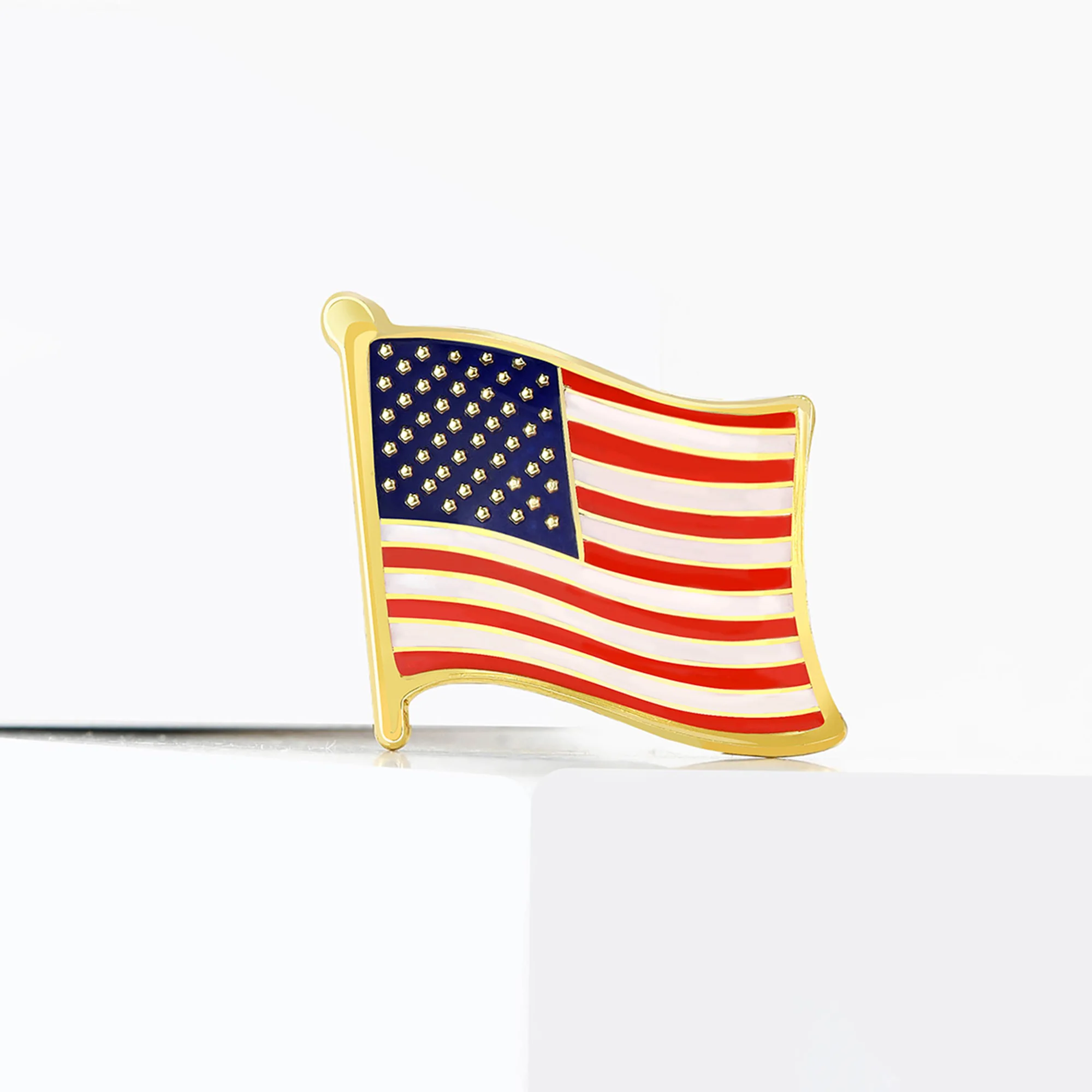 Enamel Statue of Liberty Brooches for Women Unisex Rhinestone American Flag Pins Office Party Friend Gifts Jewelry Accessories