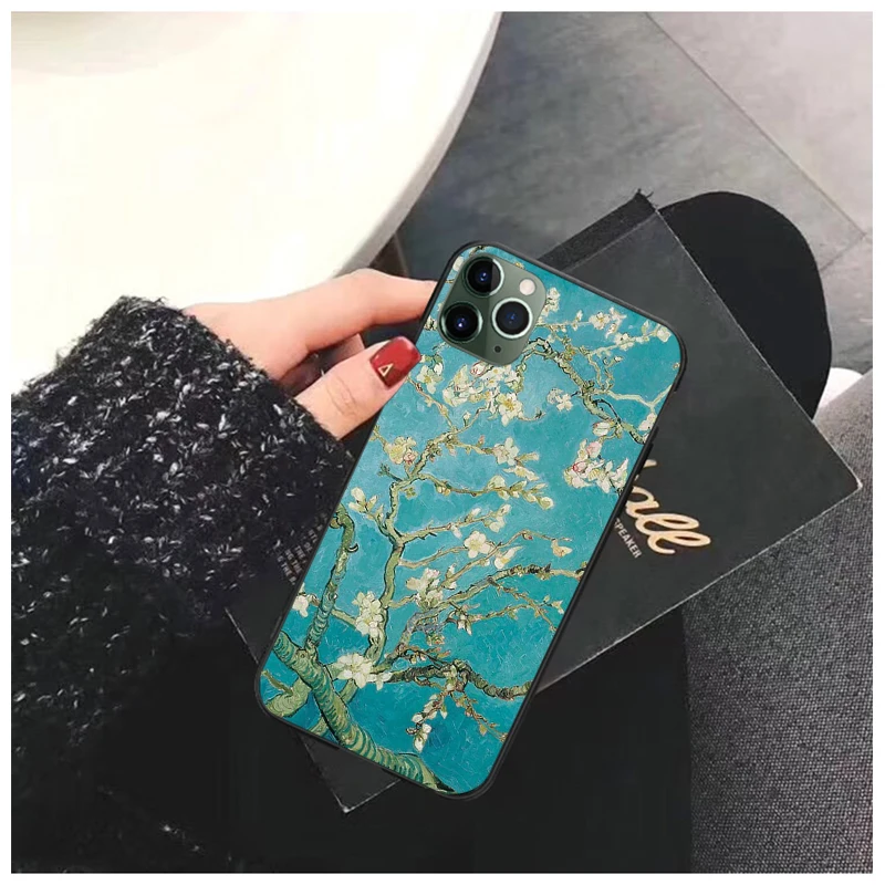 

Vincent Van Gogh Star Night Phone Case for iPhone 17 Pro Max Air 16 15 14 13 Pro Max 15 16 Pro 15PlusBlack Funda Coque Case
