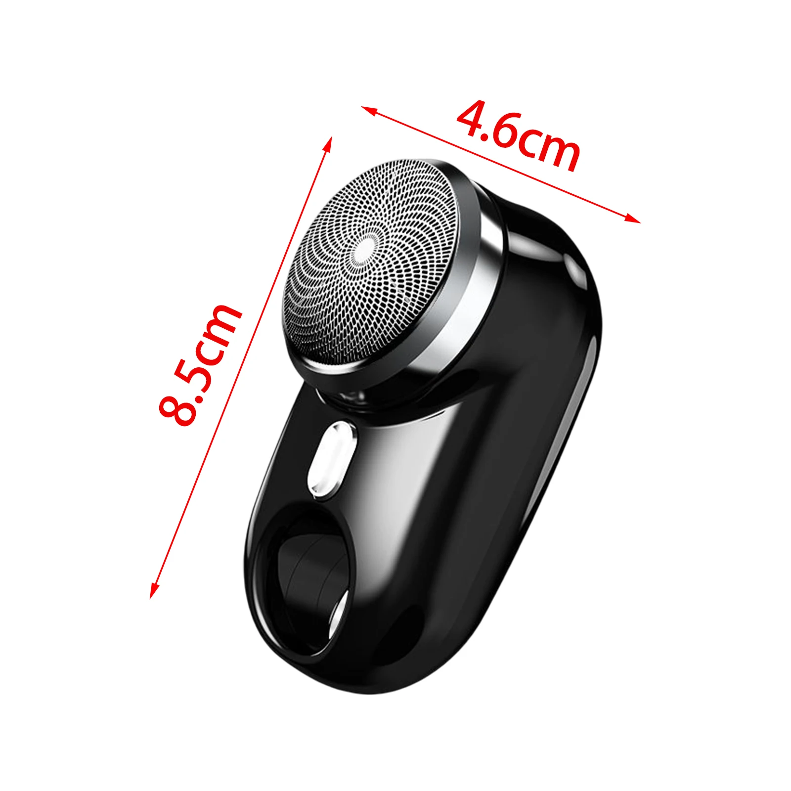 ماكينة حلاقة كهربائية محمولة للوجه من الفولاذ المقاوم للصدأ مدمجة مع أضواء محيطة ملونة خفيفة الوزن للرجال في الهواء الطلق