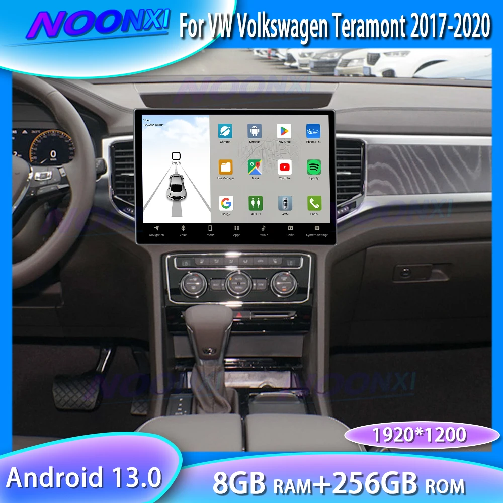 Для VW Volkswagen Teramont 2017-2020 Автомобильный радиоприемник Carplay Android Мультимедийный плеер GPS-навигация Стерео BT WIFI Головное устройство