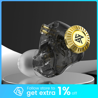 KZ EDX Ultra Earphones 10mm Dynamic in Ear Monitor Headphones Noise Cancelling Headset with 3.5mm Plug 2Pin Detachable Cable