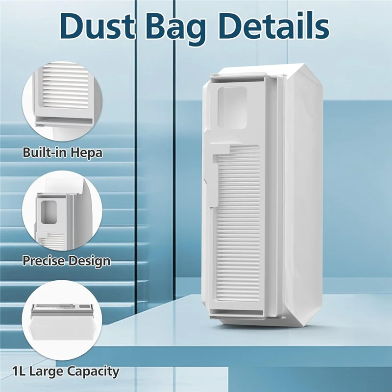 BBNV-أكياس الغبار لـ Narwal Freo X Ultra & Freo X Plus روبوت فراغ كيس الغبار القابل للتصرف استبدال مع فلتر Hepa المدمج