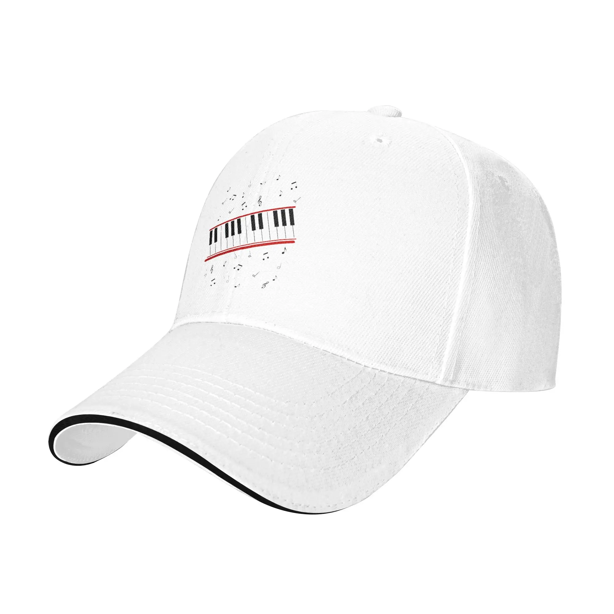 Beat It MJ Pop King Piano Baseball Cap Casual Music Sandwich Hat Unisex Style Breathable Dad Hat Running Golf