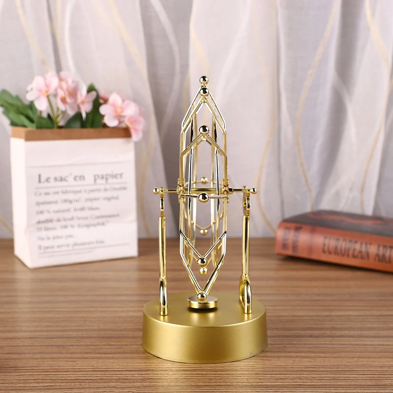 Kinetic Art Perpetual เครื่องหินอ่อน Perpetual Motion ตกแต่งโต๊ะบอลฟิตเนส Kinetic Motion Toy สำหรับ Home Garden