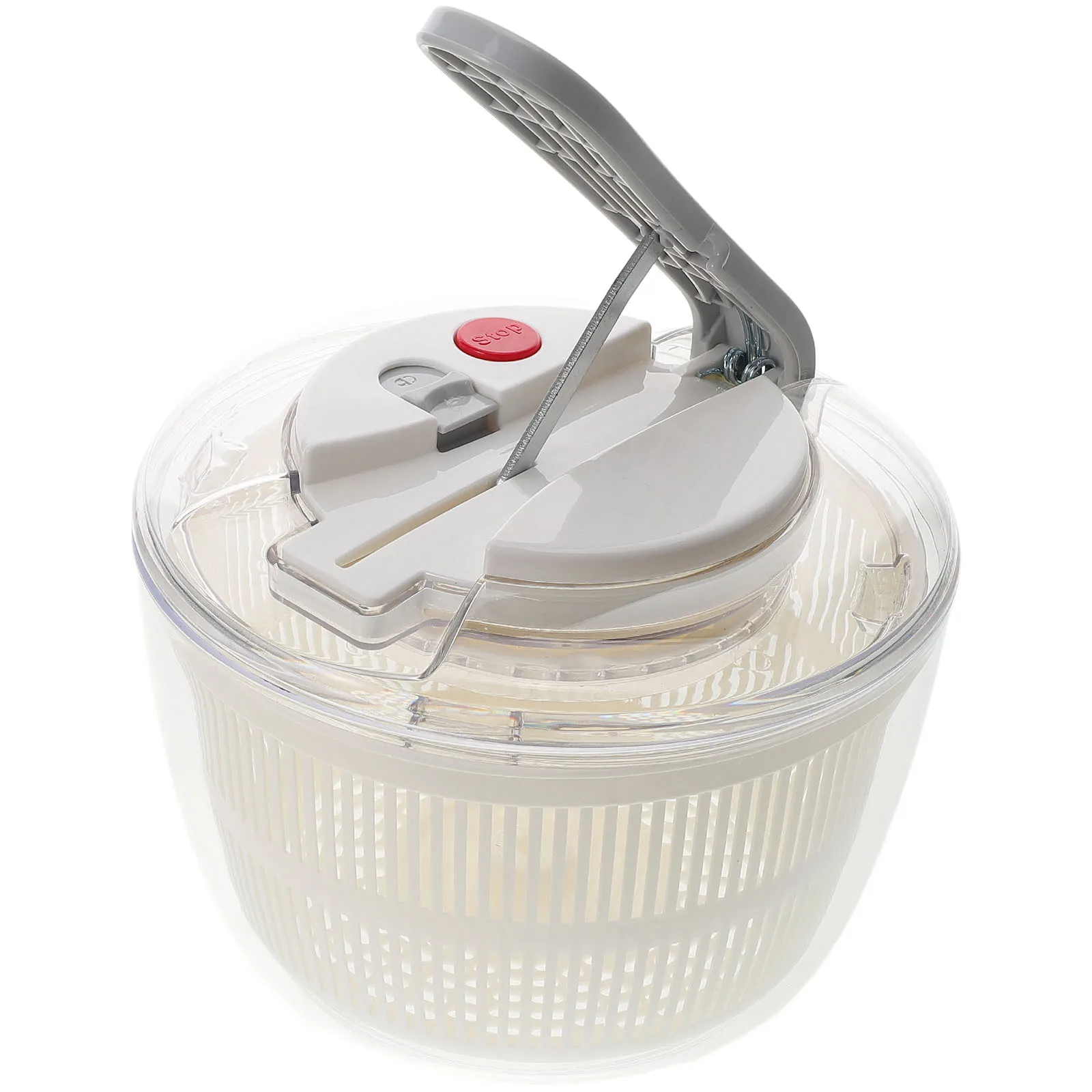 

Manual Fruit Vegetable Dehydrator Salad Spinner Drainer Kitchen Tool Large Capacity Easy Clean White Color Versatile Vegetable