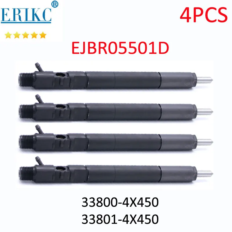 

4PCS EJBR05501D Diesel Injector Nozzle EJB R05501D Fuel Injection Sprayer 5501D for Hyundai KIA Euro 4 33800-4X450 33801-4X450