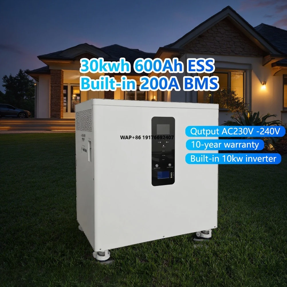51.2v 600Ah Built in 10kw Inverter 30kwh 20kwh Battery Mobile Solar Energy Storage System All in One