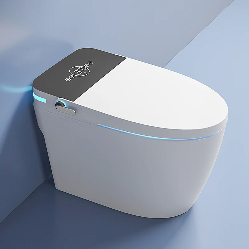 Custom Automatic Flush Intelligent Electronic Bidet Toilet Bowls One Piece Smart WC Toilet with Remote Control and Seat Heating