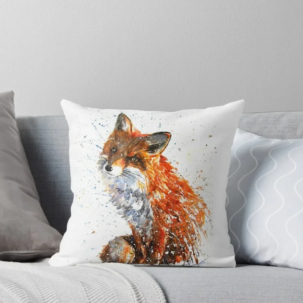 

Fox watercolor Throw Pillow Pillow Case Sofa Cushions Pillow