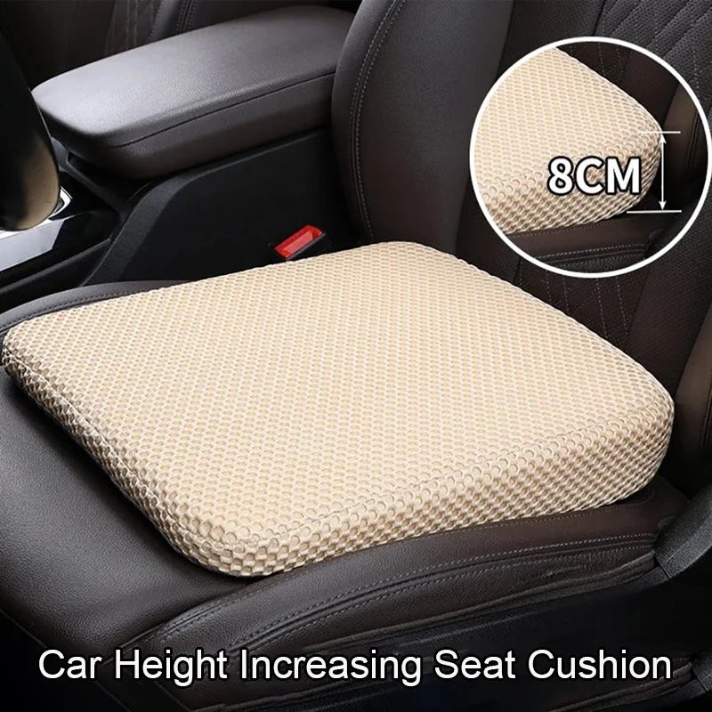 

Car Seat Booster Cushion Honeycomb Memory Cotton Car Seat Cushion Car Simple Breathable 3D Mesh Thickened Sedentary Seat Cushion