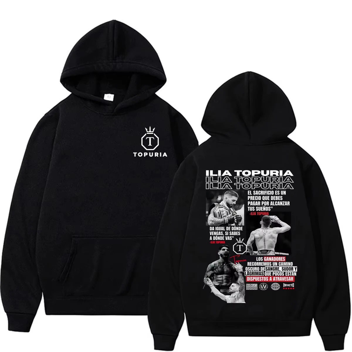 El Matador Ilia Topuria Violence Aesthetics Sweatshirts Men Women Fashion Classic Gothic Hoodies High Quality Fleece Cozy Hooded