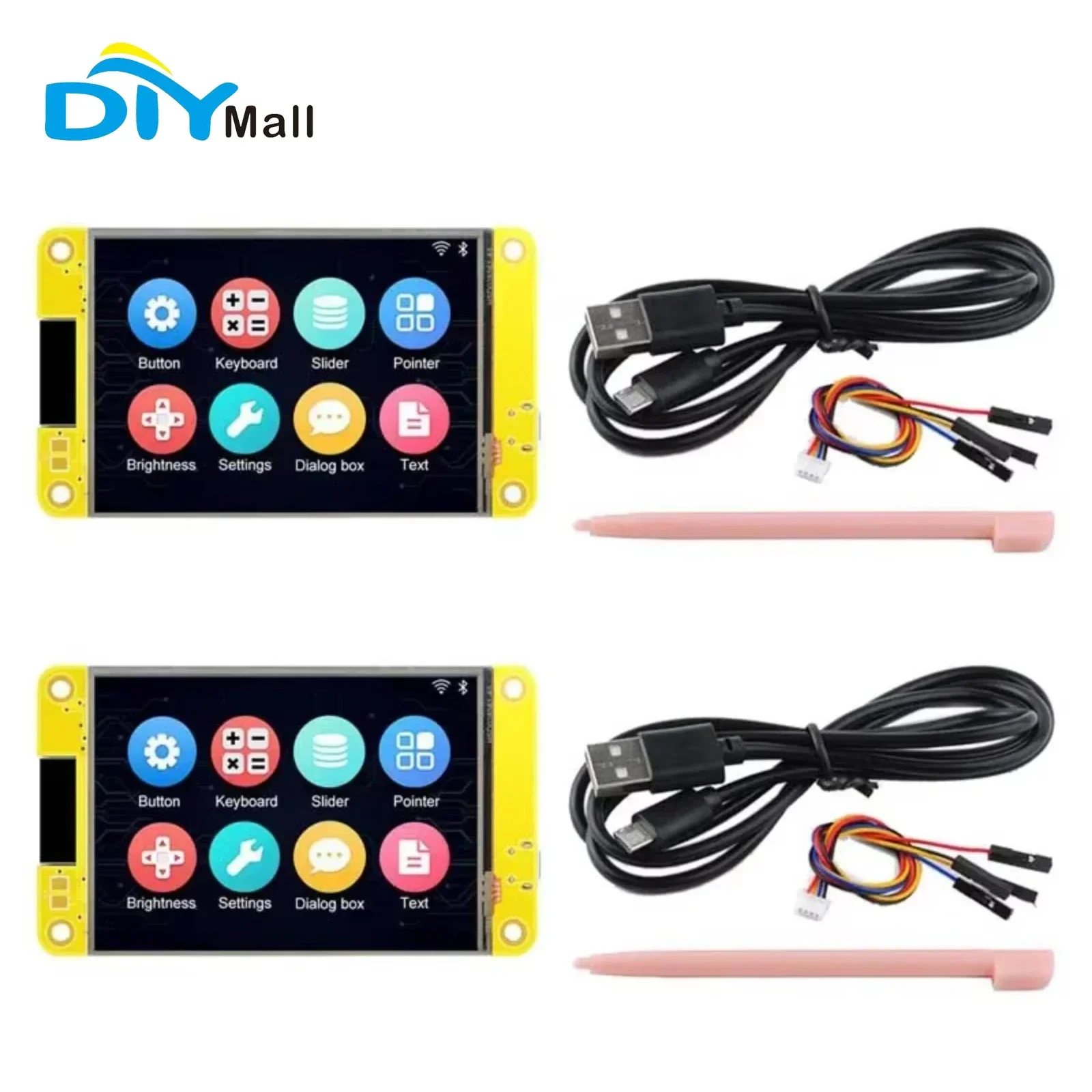 ESP32 2.8 Inch TFT LCD Touch Screen Development Board with WiFi BLE Dual Core 240MHz for IoT Projects 2 Sets