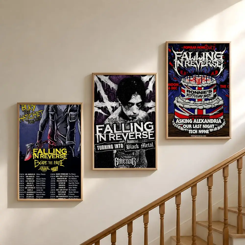 Band Falling in Reverse FIR Ronnie Radke Poster Waterproof HD Modern Peel And Stick Wall Decor Bedroom Living Room Dorm Office