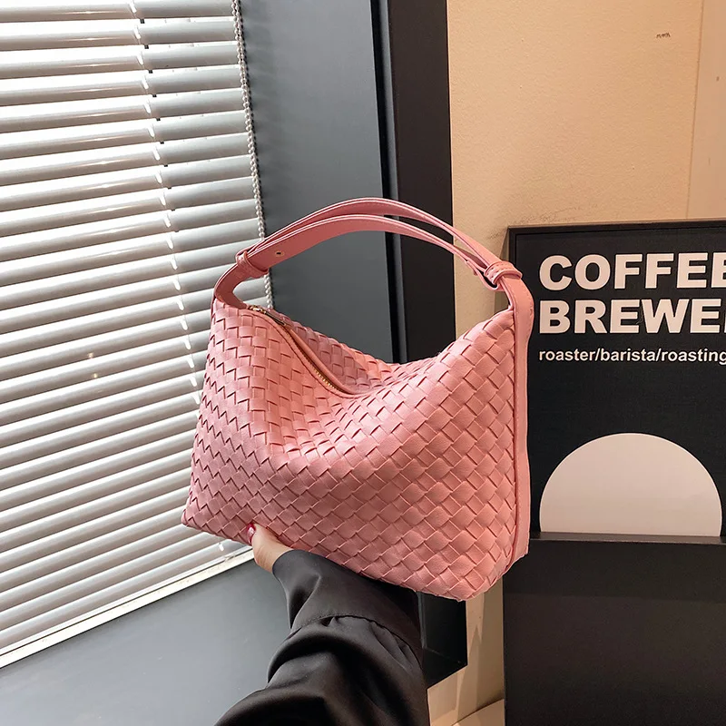 

‌Vintage Checkered Tote Bag - Large Capacity Pure Color Handheld Square Purse, Multi-Way Crossbody/Shoulder/Underarm Wear