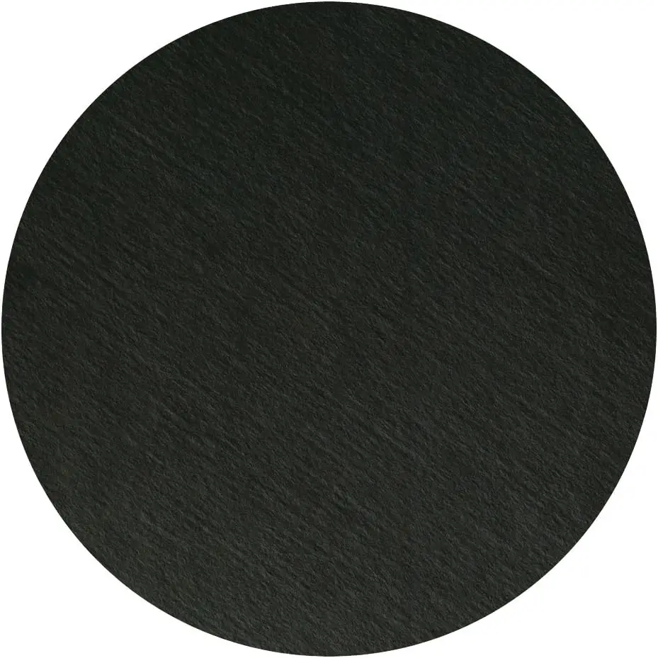 

876107 Round Two-Sided Coaster, 4" Black (Pack of 500)