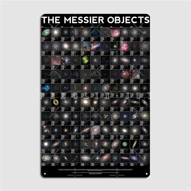 

The Messier Objects Metal Plaque Poster Wall Pub Club Bar Retro Plates Tin Sign Poster