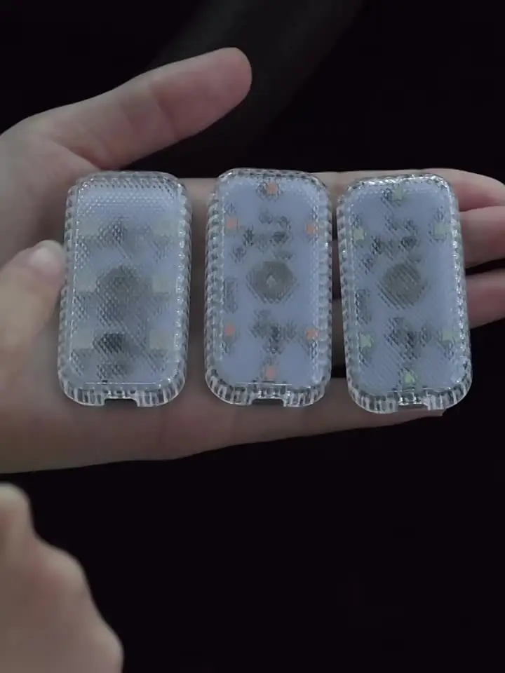 LED اللمس ضوء سيارة لاسلكية صغيرة الإضاءة الداخلية السيارات سقف السقف القراءة مصباح لباب القدم صندوق تخزين صندوق شحن USB