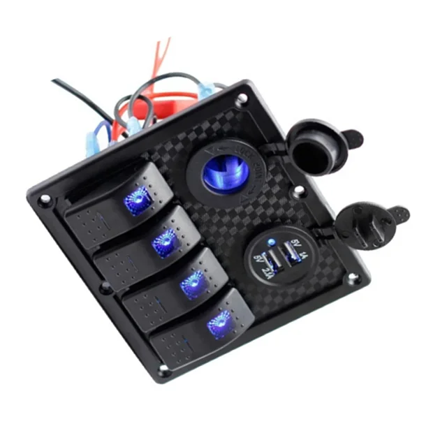 Новая 4-бандовая водонепроницаемая панель кулисного переключателя