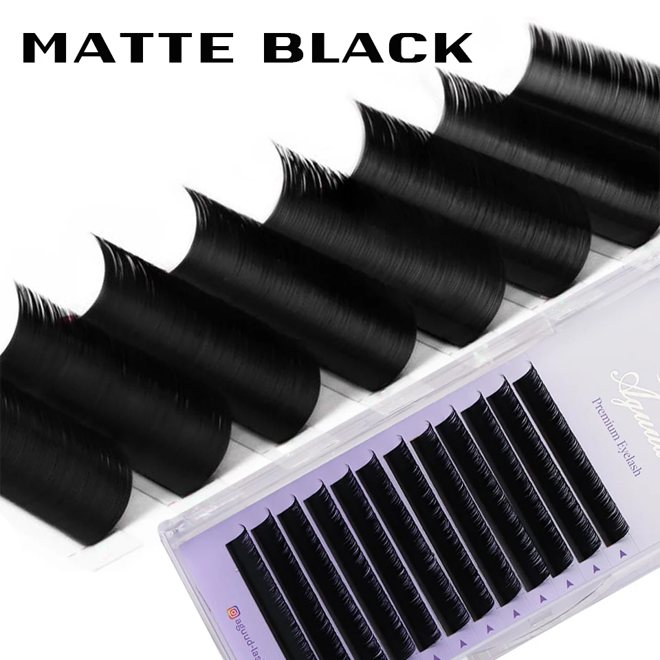 

AGUUD Low Price Russian Volume Lashes 0.05 0.07mm Soft High Density Cashmere Mink Lash Trays Individual Eyelash Extension Makeup
