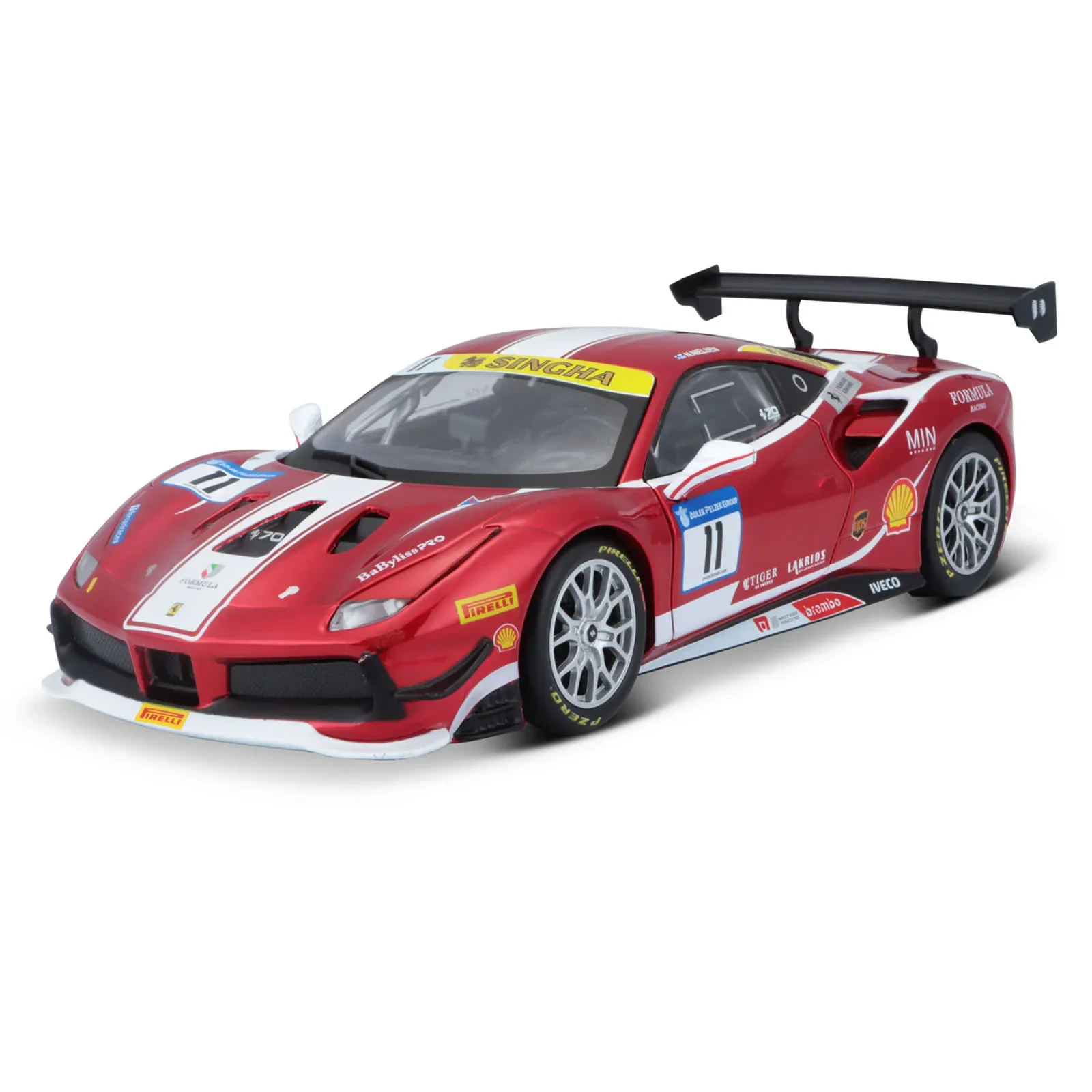 

Bburago 1:24 Ferrari 2017 488 CHALLENGE FORMULA RACING Alloy Luxury Vehicle Diecast Cars Model Toy Collection Gift