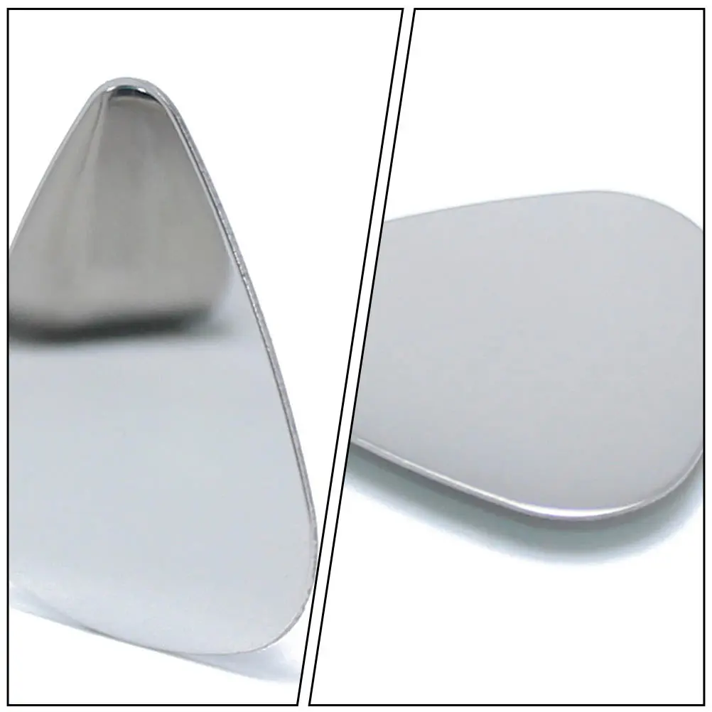 

12pcs Stainless Steel Guitar Picks Fine Polished Double-Sided Shiny Universal Plectrums For Electric Acoustic Bass Ukulele