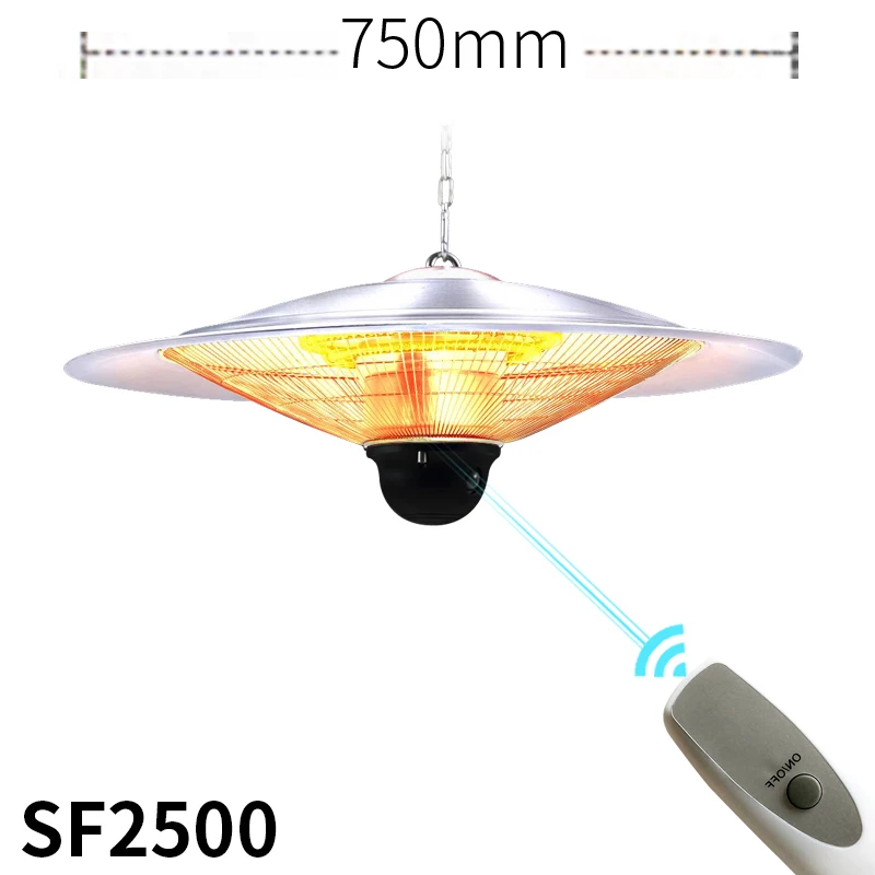 2500 واط الكهربائية تعقيم سخان مقاوم للماء الكهربائية في الهواء الطلق الغاز فناء سخان دفئا معدات التدفئة جهاز التدفئة