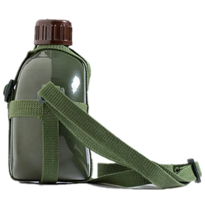 Aluminum Military Army Flask Wine Water Bottle Cooking Cup With Shoulder Strap Hiking Kettle Outdoor Tools 2L/3L