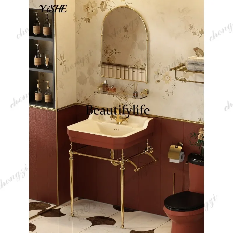 NQ52 French retro light luxury home washbasin washbasin bathroom ceramic basin toilet washbasin
