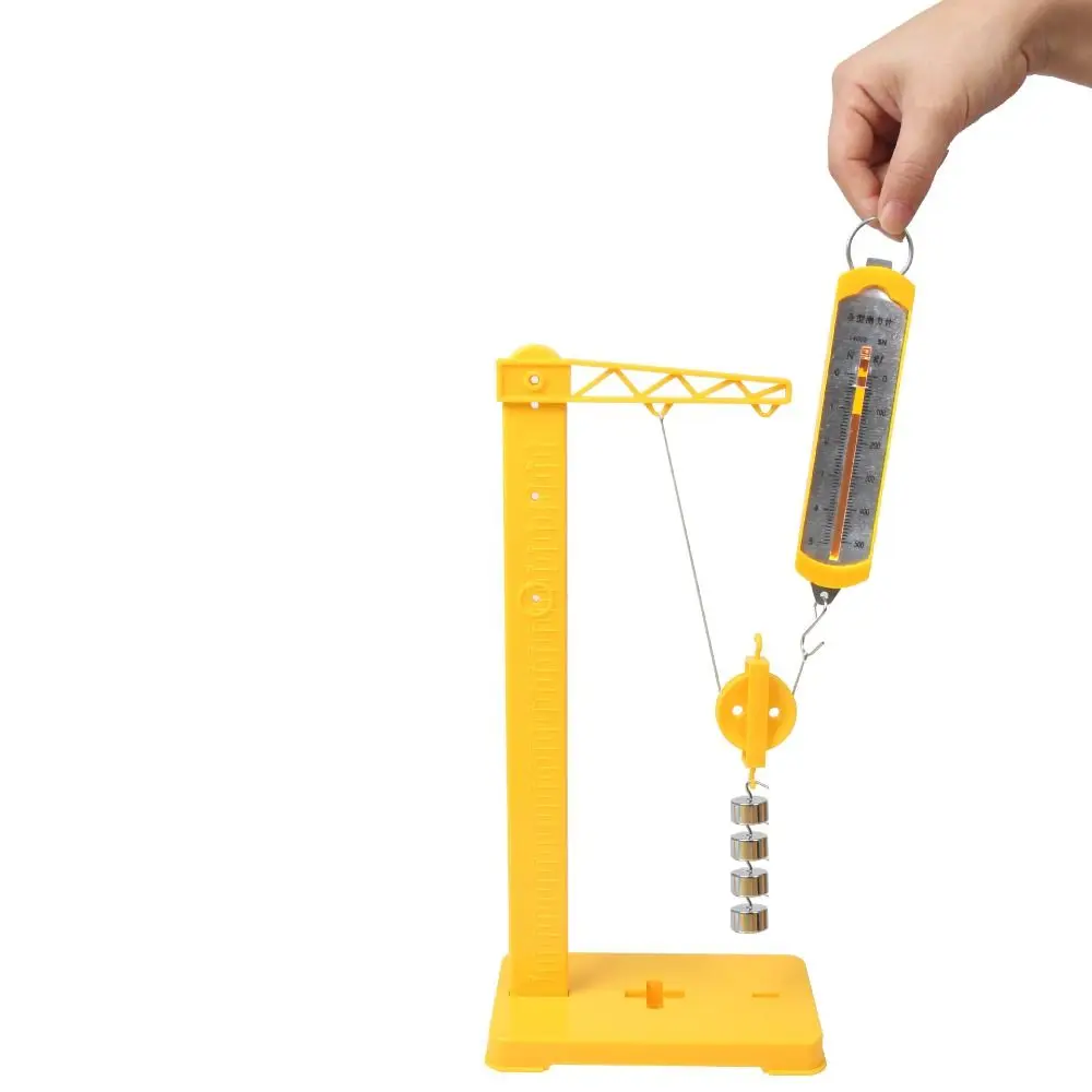 Self-made DIY Lever Experiment Set Rubber Band Force Gauge Basic Classroom Pulley Set Portable Mechanical Mechanics