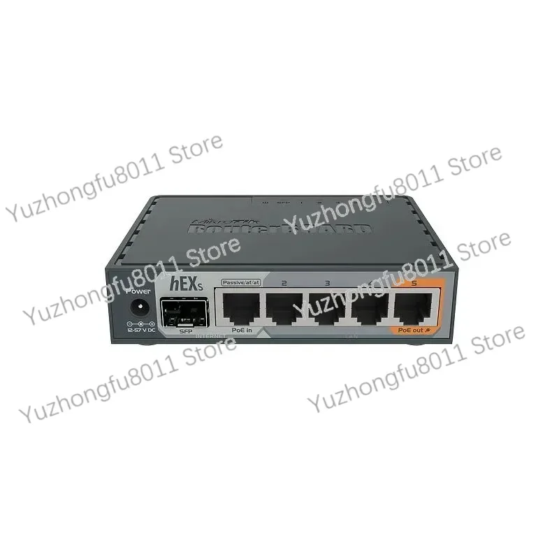 MikroTik RB760iGS hEX S ROS Gigabit Ethernet Router with 1xSFP Port, 5x10/100/1000Mbps Ports,