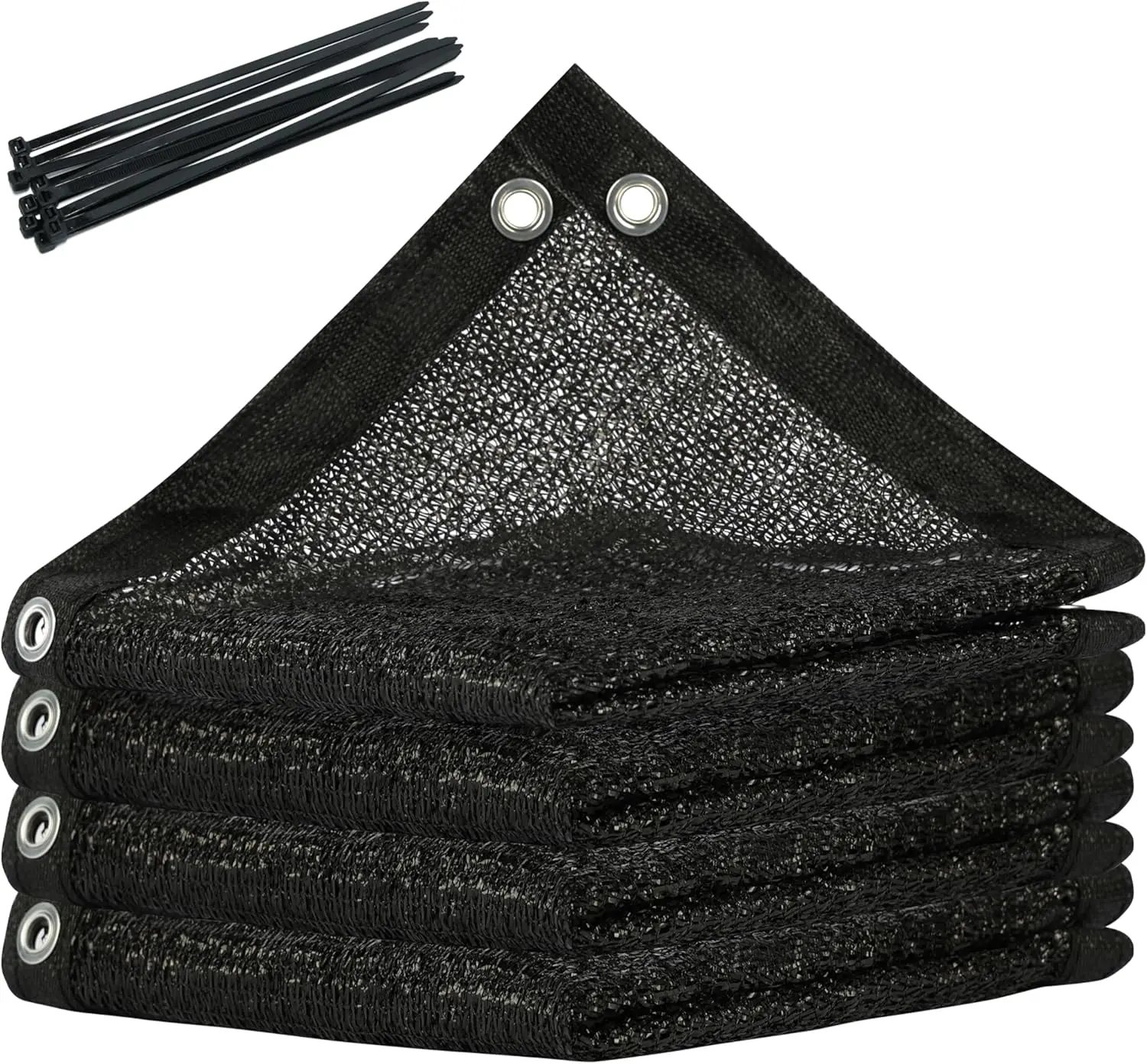 70% Black Shade Cloth Custom Size 12FT x 27FT Mesh Tarp, UV Resistant Netting with Upgrade Grommets for Plant Cover,