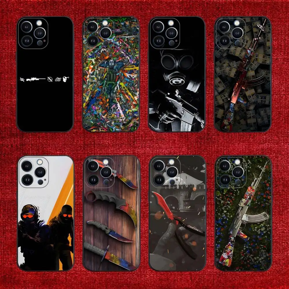 

Game C-Csgo For iPhone 17,16,15,14,13,12,11,Pro,Max,Plus,E,SE4,Air,Mini Black Phone Case Cover