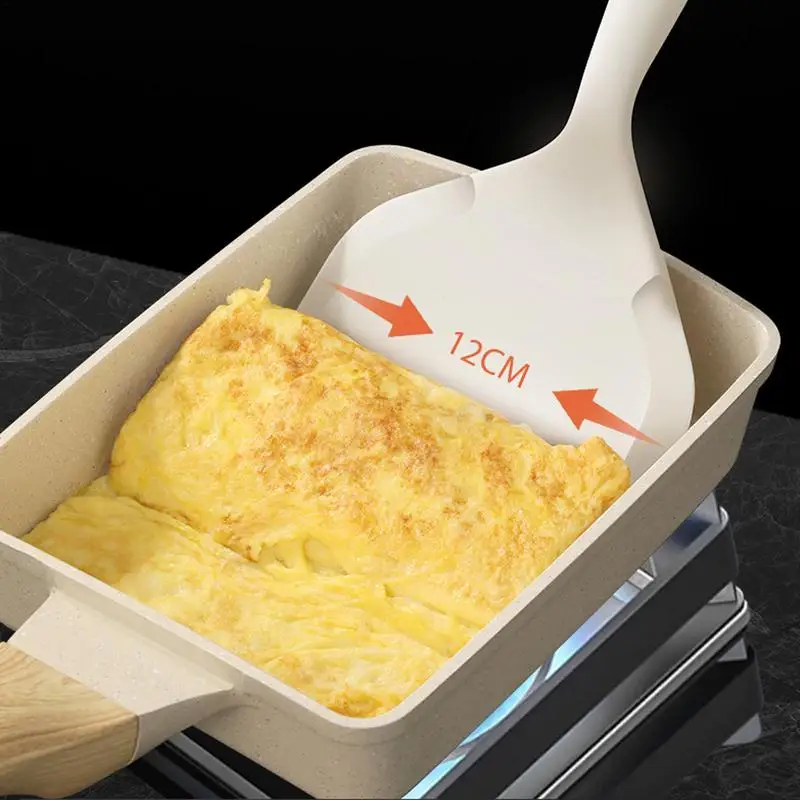 Pá de silicone espátula utensílios de cozinha carne ovo raspador de cozinha ampla pá de pizza fritar espátula antiaderente ferramentas para casa