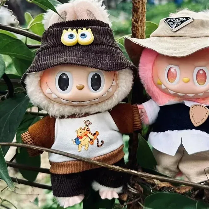 

15 17 см для куклы Лабу Дисней Гуфи Тигр Винни Микки Минни Маус наряд одежда плюшевая стежка одежда для косплея аксессуары