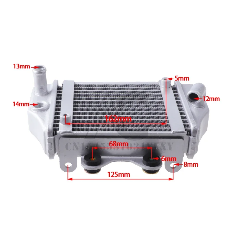 ATV Water Cooled Engine Cooler Radiator Cooling + Fan For 150cc 250cc PIT Quad Buggy Dune Motocross Accessories