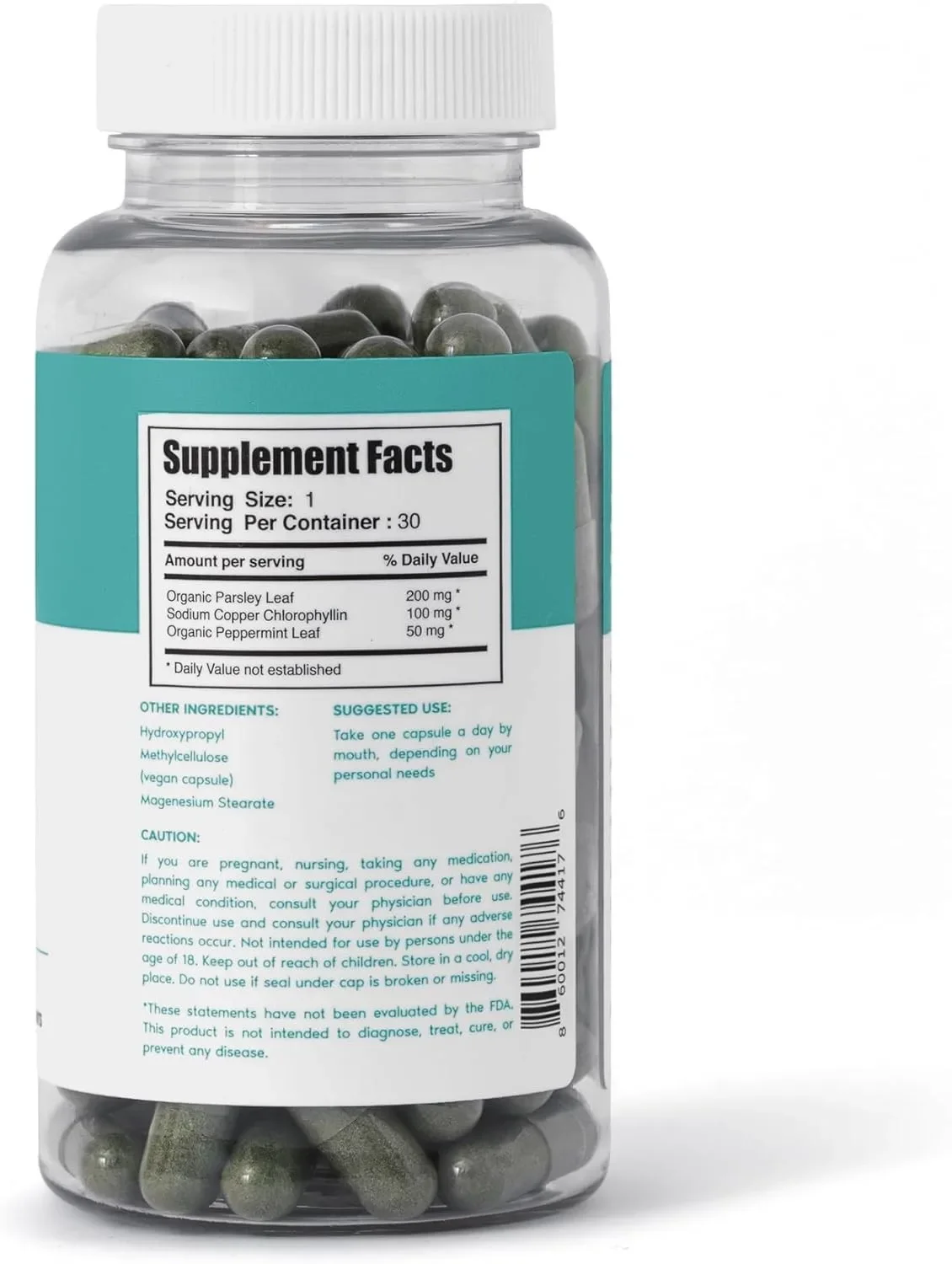 

Капсулы Body Magic Chlorophyll — органический лист петрушки, лист мяты перца, улучшение общего здоровья — 30 веганских капсул для детоксикации